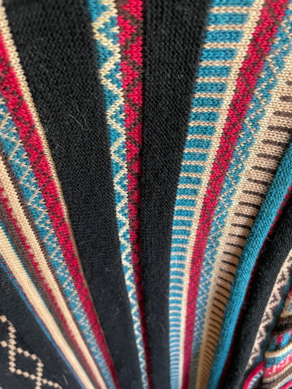 PRICE DROP! Orvis Aztec Southwestern Knit Long Open Front Wrap - Women's L - Picture 11 of 13